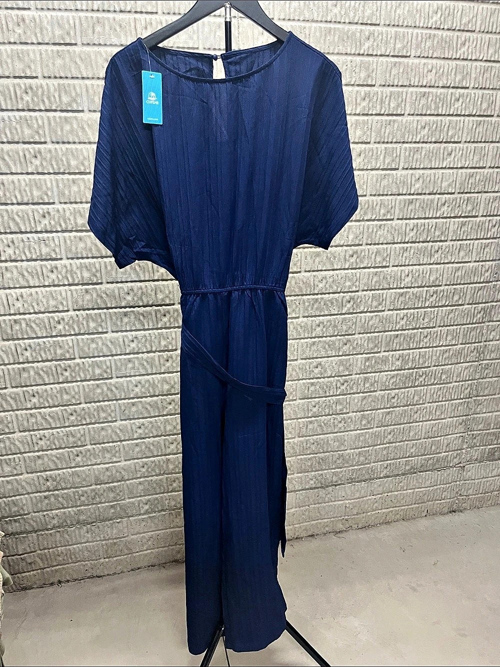 CUPSHE Women's jumpsuit in Blue Size Large NWT